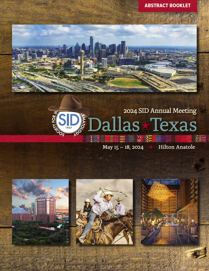 2024 Meeting Program/Abstract Booklet SID Annual Meeting